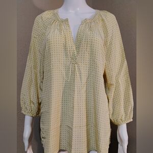 Joie Geometric Printed Silk Blouse